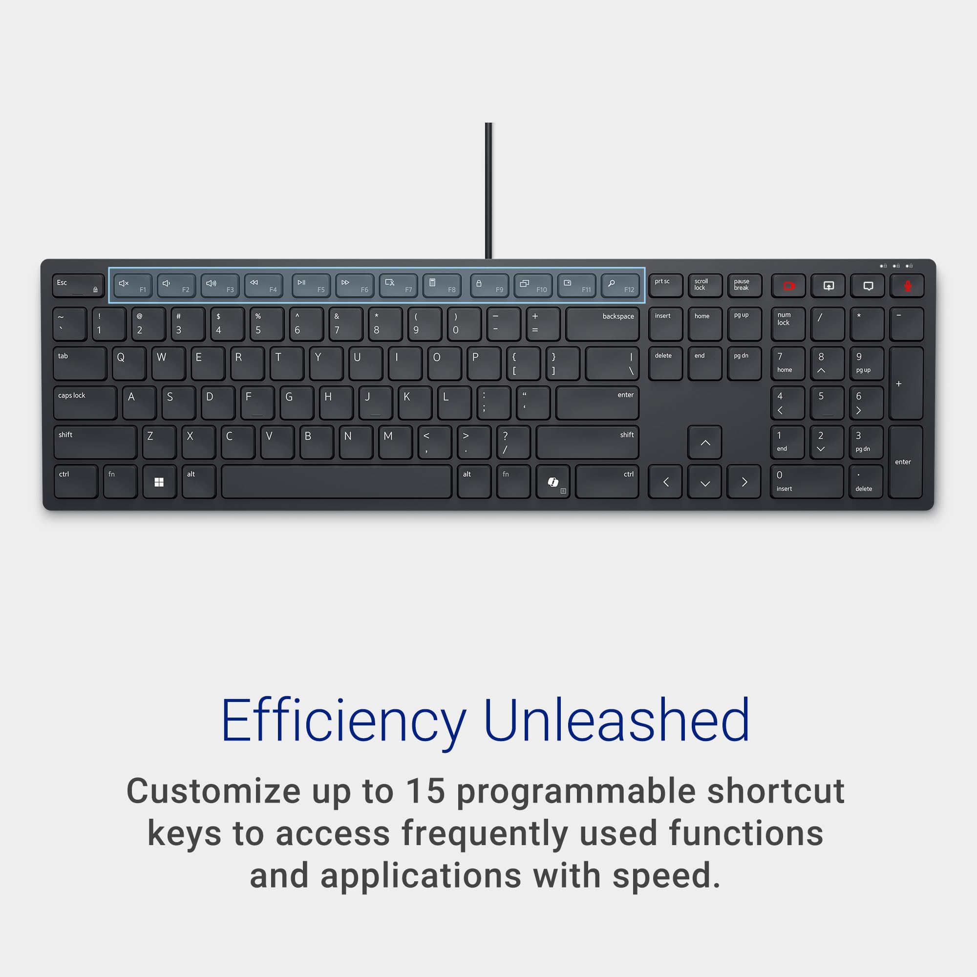 Dell Wireless Keyboard and Mouse - KM3322W, Wireless - 2.4GHz, Optical LED Sensor, Mechanical Scroll, Anti-Fade Plunger Keys, 6 Multimedia Keys, Tilt Leg - Black (NEW)