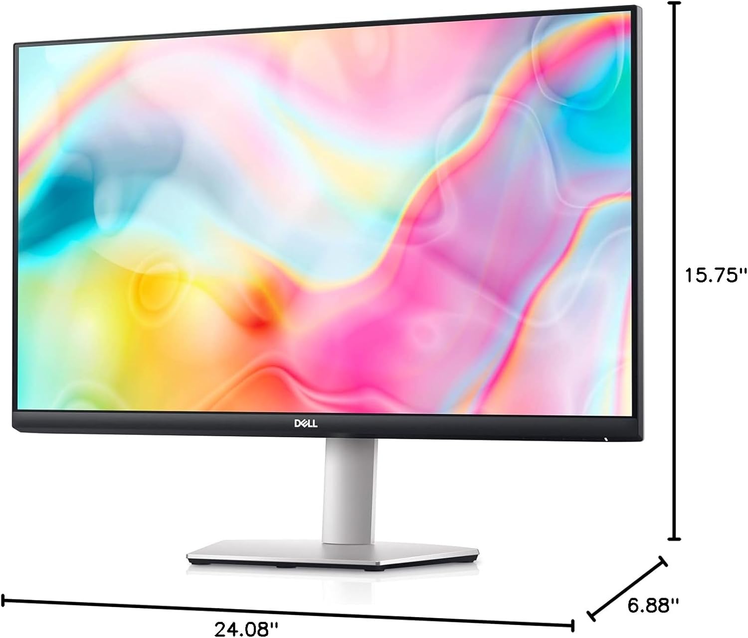 Dell S2722DC Monitor - 27-inch WQHD (2560x1440) 75Hz 4Ms Display, AMD FreeSync, Built in Speaker, USB Type-C Connectivity, Height/Pivot/Swivel/Tilt Adjust - Platinum Silver (NEW)