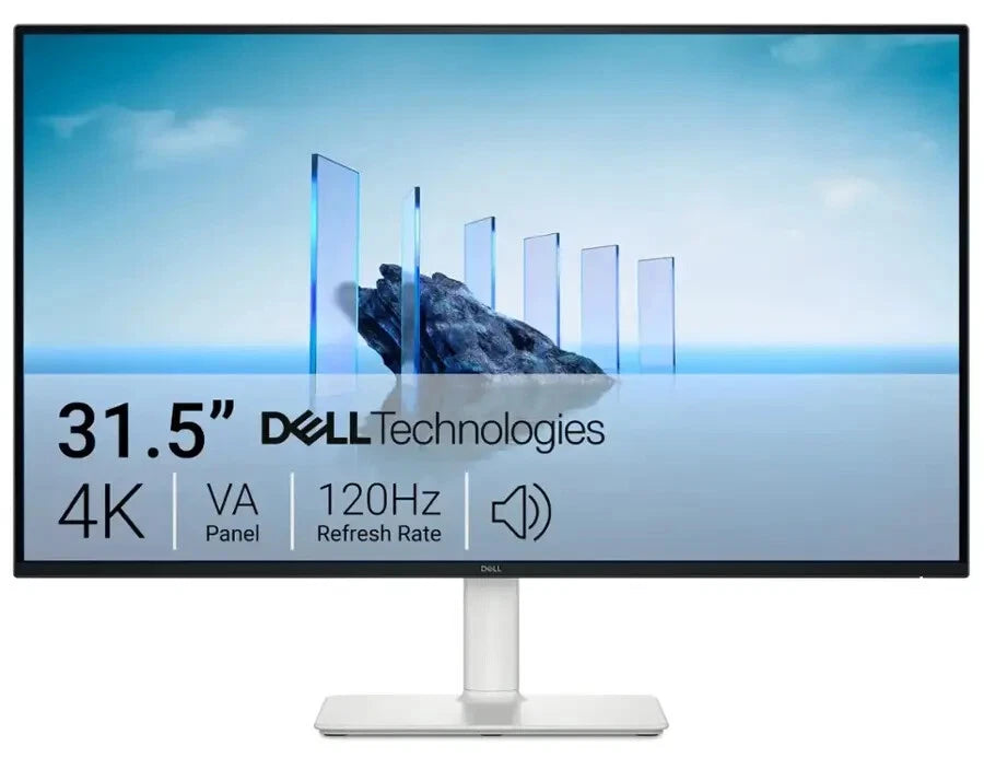 Dell 27 Plus 4K Monitor - S3225QS - 27-inch 4K (3840 x 2160) 120Hz 16:9 Display, IPS Panel, AMD FreeSync Premium, sRGB 99%, Integrated Speakers, 1500:1 Contrast Ratio, Comfortview - Ash White (NEW)