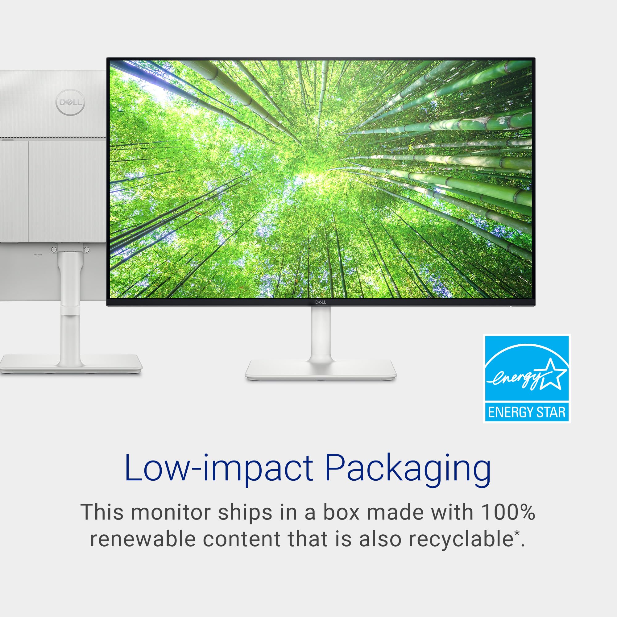 Dell S2725H Monitor - 27 Inch, FHD (1920x1080) Display, 100Hz Refresh Rate, 1500:1 Contrast Ratio, 99% sRGB, TÜV Rheinland Eye Comfort 4 Star, Integrated 2x5W Speaker, Tilt- Ash White Color (REFURBISHED-LIKE NEW)