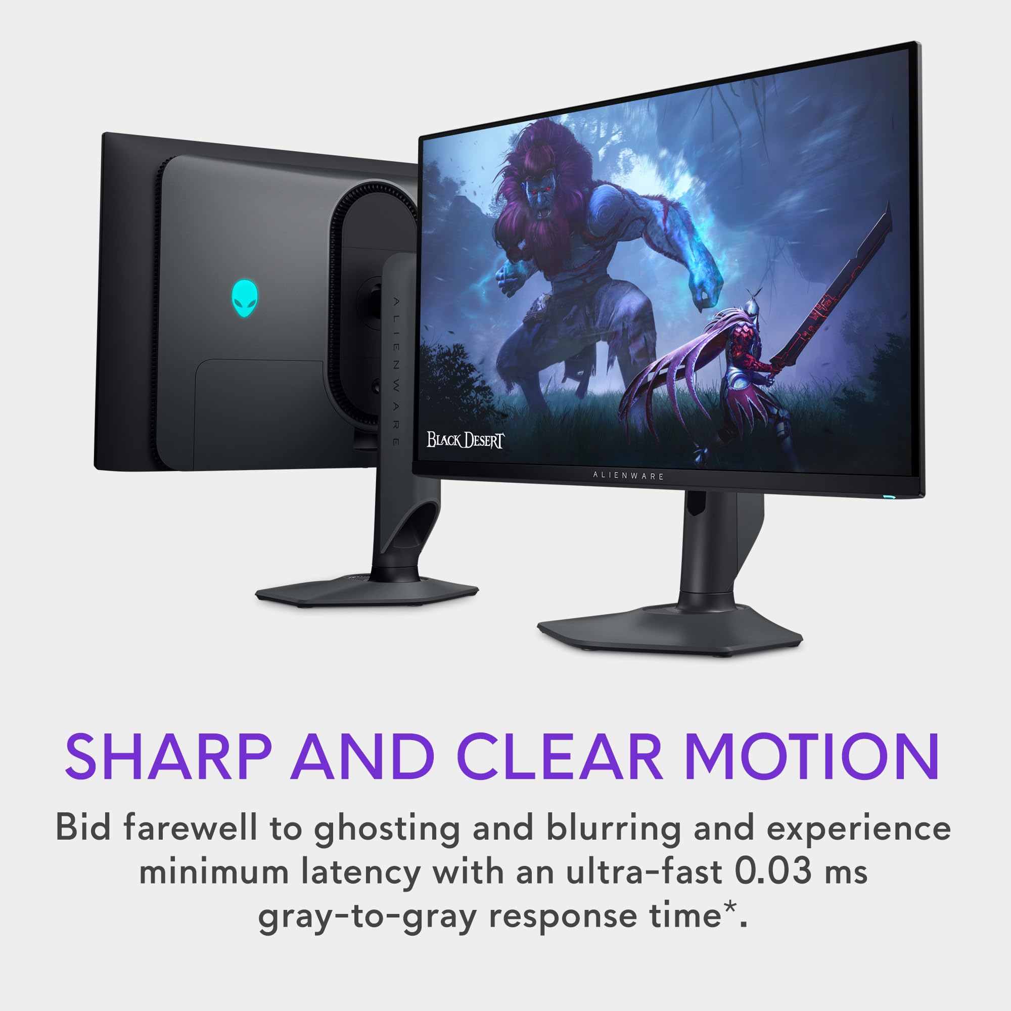 Alienware AW2725DF OLED Gaming Monitor - 26.7-inch Quantom-Dot WQHD (2560x1440) 360Hz 0.03Ms Display, AMD FreeSync Premium Pro, HDMI/DP/USB 3.2 Gen1, Height/Tilt/Swivel/Pivot Adjustability - Black (NEW)