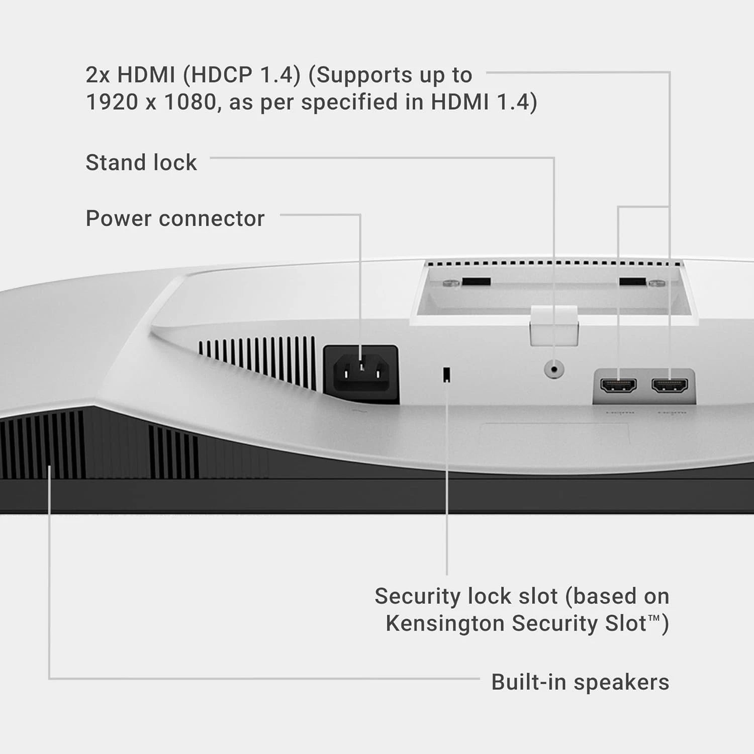 Dell 27 Plus Monitor - S2725HSM - 27-inch FHD (1920x1080) 144Hz 1ms Display, 2 x 3W Speakers, HDMI Connectivity, Height/Tilt/Pivot/Swivel Adjustability, AMD FreeSync - Ash White (NEW)
