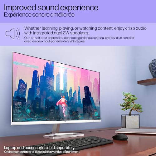 HP Series 5 27 inch FHD Monitor, Full HD Display (1920 x 1080), IPS Panel, 99% sRGB, 1500:1 Contrast Ratio, 300 nits, Eye Ease with Eyesafe Certification, 527sa (2024)  (NEW)