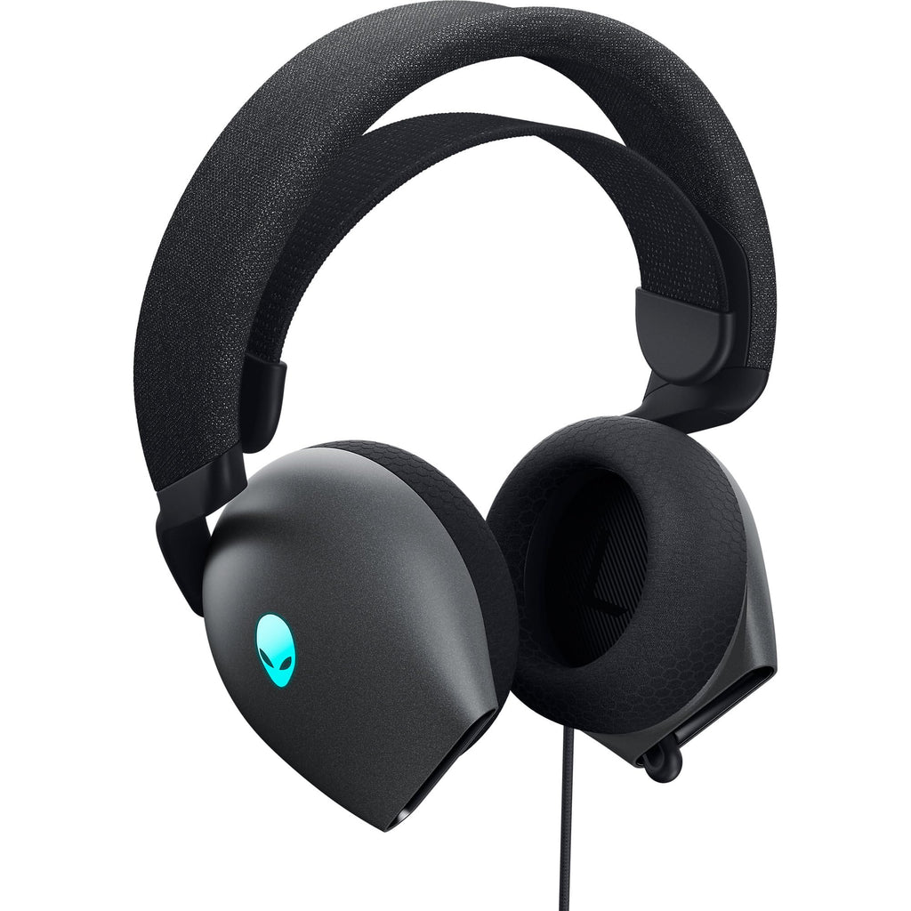 Alienware AW520H Wired Gaming Headset - Dolby Atmos, Unidirectional, AlienFX 16.8 Million RGB Colors, Microphone Mute, Volume On-headset Controls, 40mm Hi-Res Certified - Dark Side of the Moon (NEW)