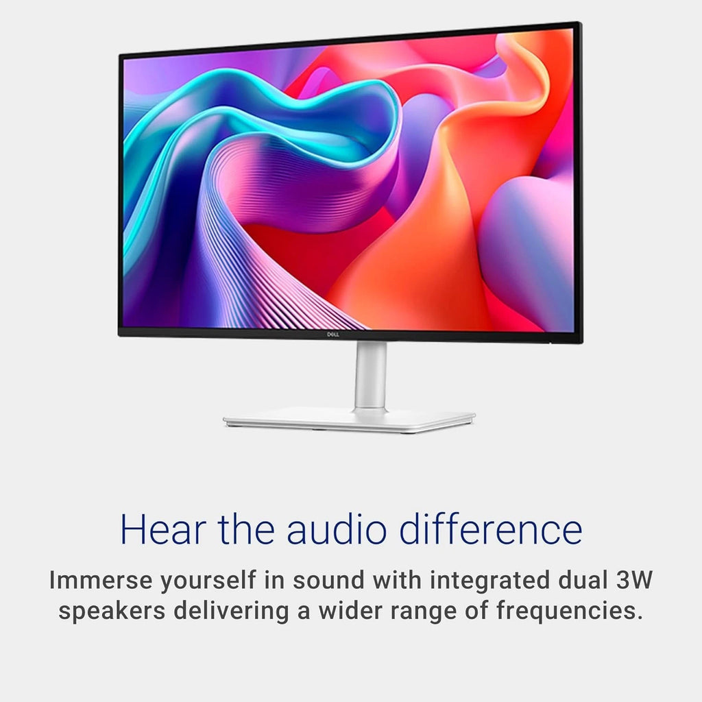 Dell 27 Plus QHD Monitor - S2725DSM - 27-inch QHD (2560x1440) 144Hz 1ms Display, 2 x 3W Speakers, HDMI/DisplayPort 1.4 Connectivity, Height/Tilt/Pivot/Swivel Adjustability, AMD FreeSync - Ash White (NEW)